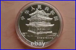 China Peking Opera Coloured Proof 1oz. 999 Silver 10 Yuan 4-coin boxed set 2002
