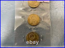 China Rare 5 Jiao Plum Blossom 3-Piece Coin Set 1992 1993 Collector
