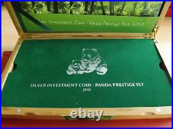 China Silver Investment CoinPanda Prestige Set 20124x10 Yuan (4x1 Oz)(Schr.)