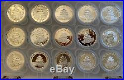 China Silver Panda Set 1989 -2019 31 Coins Compete Bu Date Set