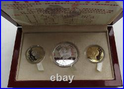 China Taiwan 2005 Lunar Rooster Zodiac Commemorative Coin Set Silver Coin 1oz CO