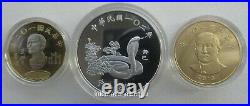 China Taiwan 2013 Lunar Snake Zodiac Commemorative Coin Set Silver Coin 1oz