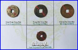 China, a set of 10 coins from Qing Dynasty, Shun Zhi Xuan Tong