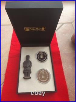 China's Terracotta Army 2009 Isle Of Man Silver Coin Set, Pobjoy Mint