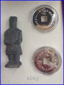 China's Terracotta Army 2009 Isle Of Man Silver Coin Set, Pobjoy Mint