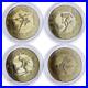 China-set-of-4-coins-Lake-Placid-Winter-Olympic-Games-brass-coins-1980-01-ib