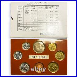 China set of 8 coin 1 2 5 fen 1 2 5 jiao 1 yuan Medal Year of the Dog proof 1982