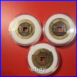 Chinese Empire Cash Coins Set of 3 qing dynasty