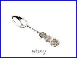 Chinese Export Silver Spoons A Set of Coin Form