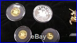 Chinese Unicorn 4-Piece Proof 1994 Coin Set, Limited Edition #0492 of 2500