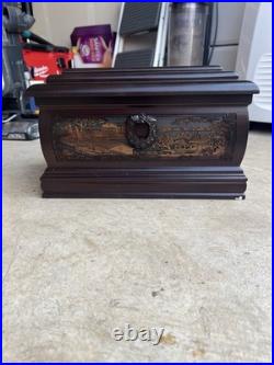 Chinese Wooden Box with Traditional Set Coins