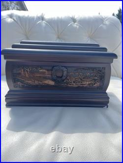 Chinese Wooden Box with Traditional Set Coins