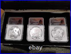 Chinese panda coin set