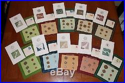 Coin Set of All Nations Franklin Mint 141 Sheet Collection with China 1981 1982 Ji