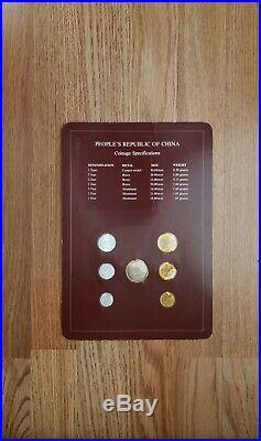 Coin Sets Of All Nations China 1983 Proof Set 1 Yuan Jiao Fen Franklin Mint RARE
