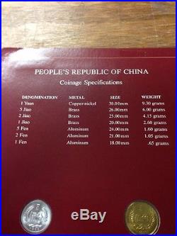 Coin Sets Of All Nations People's Republic Of China WithRare 1984 Beijing Stamp