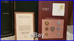 Coin Sets Of All Nations Volume I II III & IV China Incl. 83 Coin & Stamp Cards