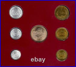 Coin Sets of All Nations China 1977-1982 UNC 1 Yuan 5,2,1 Jiao 1981 1 Fen 1977
