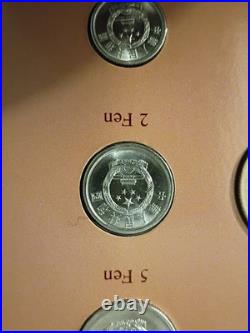 Coin Sets of All Nations China 1981-1982 UNC 1 Fen 1981 Proof