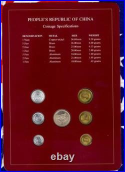 Coin Sets of All Nations China 1981-1982 UNC 1 Yuan 5,2,1 Jiao 1981