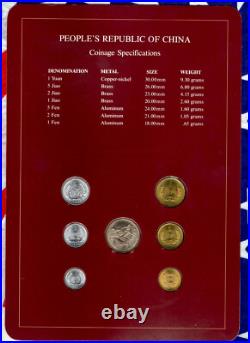 Coin Sets of All Nations China 1981-1982 UNC 1 Yuan 5,2,1 Jiao 1981