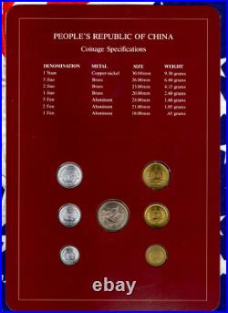 Coin Sets of All Nations China 1981-1982 UNC 1 Yuan 5,2,1 Jiao 1981