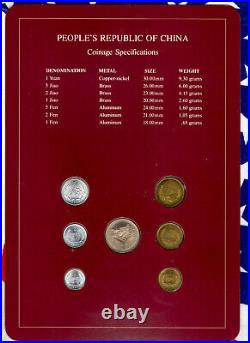 Coin Sets of All Nations China 1981-1982 UNC 1 Yuan 5,2,1 Jiao 1981