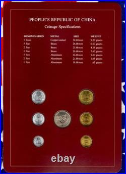 Coin Sets of All Nations China 1981-1982 UNC 1 Yuan 5,2,1 Jiao 1981