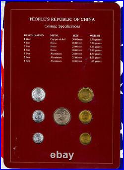 Coin Sets of All Nations China 1981-1982 UNC 1 Yuan 5,2,1 Jiao 1981 Coin Sets of All Nations China 1981-1982 UNC 1 Yuan 5,2,1 Jiao 1981