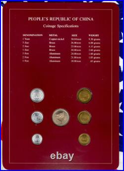 Coin Sets of All Nations China 1981-1982 UNC 1 Yuan 5,2,1 Jiao 1981 Coin Sets of All Nations China 1981-1982 UNC 1 Yuan 5,2,1 Jiao 1981
