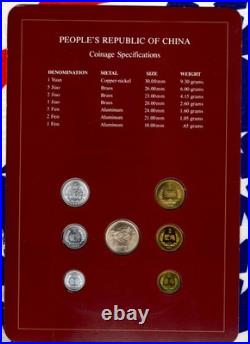 Coin Sets of All Nations China 1981-1983 Proof 1 Jiao 1981 2 Jiao 1982 Fen 1983