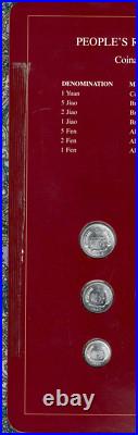 Coin Sets of All Nations China 1981-1983 UNC 1 Jiao 1983 Proof