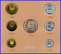 Coin Sets of All Nations China 1982 Proofs 1,2,5, Jiao 1.2.5 Fen Yuan is 1981 Coin Sets of All Nations China 1982 Proofs 1,2,5, Jiao 1.2.5 Fen Yuan is 1981