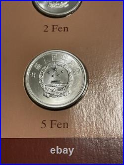 Coin Sets of All Nations China 1988-1995 Very Rare 6 Coin Set With Card