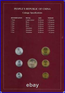 Coin Sets of All Nations China 7 coin set, 1981-1982 coins