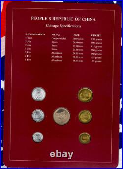 Coin Sets of All Nations China withcard 1981-1982 UNC 1 Yuan 5,2,1 Jiao 1981 Coin Sets of All Nations China withcard 1981-1982 UNC 1 Yuan 5,2,1 Jiao 1981