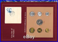 Coin Sets of All Nations China withcard 1981-1983 UNC 5 Fen 1983 1 Fen 1981 PROOF
