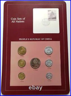 Coin Sets of All Nations Set in Postmarked card China
