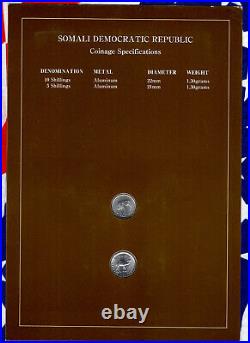 Coin Sets of All Nations Somalia (Somali) 5, 10 Shillings FAO 2000 Rare Edition