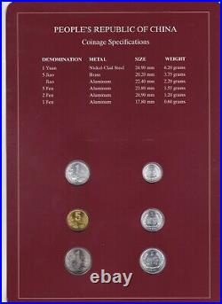 Coin sets of all nations people's republic of china extreme rare 6 coin set