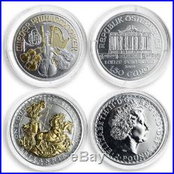 Collection the Glorious set of 12 golden coins Australia USA Mexico China 2009
