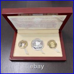 Commemorative 2006 Chinese Zodiac Year of the Dog. 3 Coin Set withbox & COA