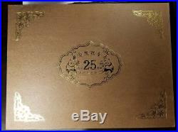 Commemorative Panda gold coin set 25th Anniversary 1982-2007 w. Box and papers