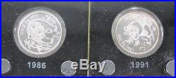 Commemorative Silver Coin Set Of The 25th Anniversary Chinese Panda 1982-2007