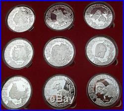 Complete Set of 30 Chinese Giant Panda Silver Medal Coins
