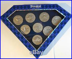 Disney DLR Diamond Celebration Event 60th Boxed Coin Pin Set of 8 LE1000