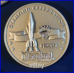 Disney DLR Diamond Celebration Event 60th Boxed Coin Pin Set of 8 LE1000