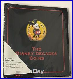 Disney Decades of Coins Set of 55 Coins & Cards Sealed New with Book Album