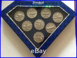 Disneyland Diamond 60th Anniversary Boxed Coin Pin Set LE 1000 8 pins