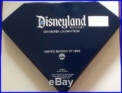Disneyland Diamond 60th Anniversary Boxed Coin Pin Set LE 1000 8 pins